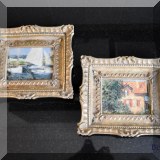 A05. Two miniature prints. 